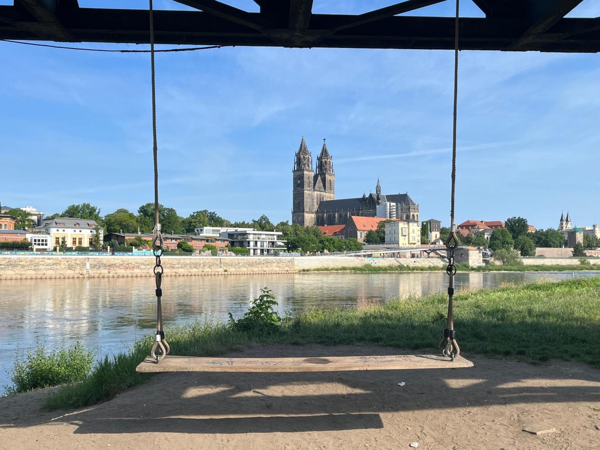 Apartament Elbidyll Magdeburg Zewnętrze zdjęcie